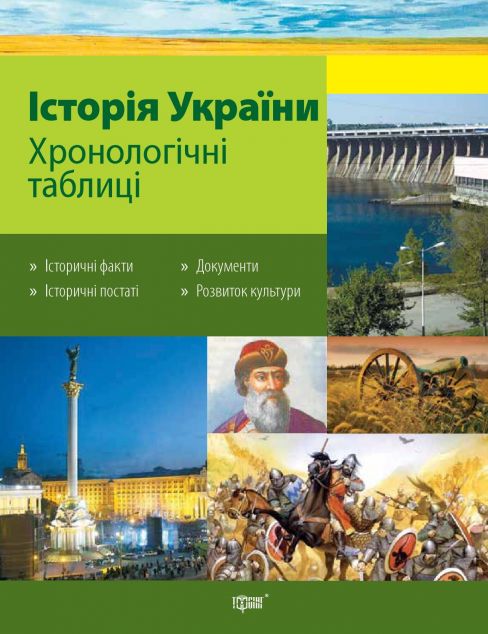 Історія України. Хронологічні таблиці. Допомога в підготовці...