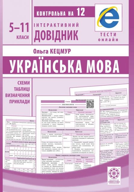 Інтерактивний довідник. Українська мова. 5-11 класи