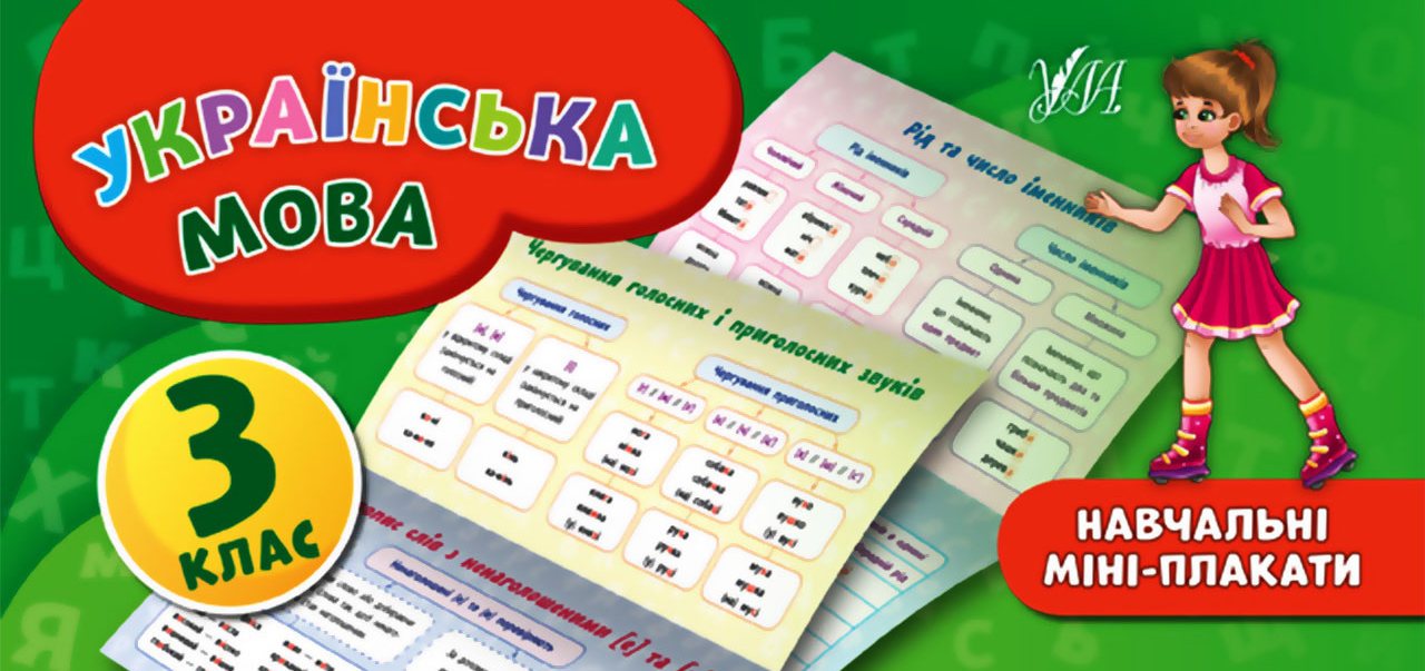 Українська мова. Навчальні міні-плакати. 3 клас Українська мова. Навчальні міні-плакати. 3 клас - Vivat