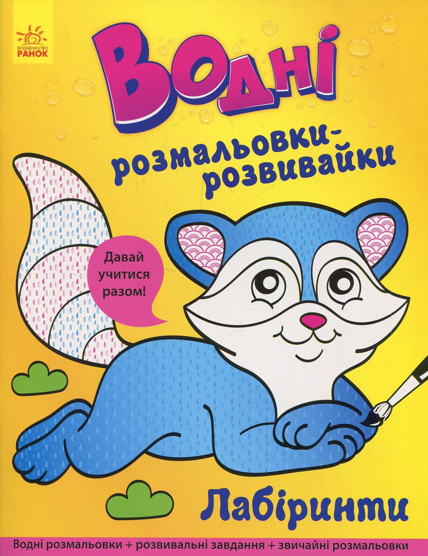 Давай учитися разом. Лабіринти. Водні розмальовки-розвивайки - Vivat