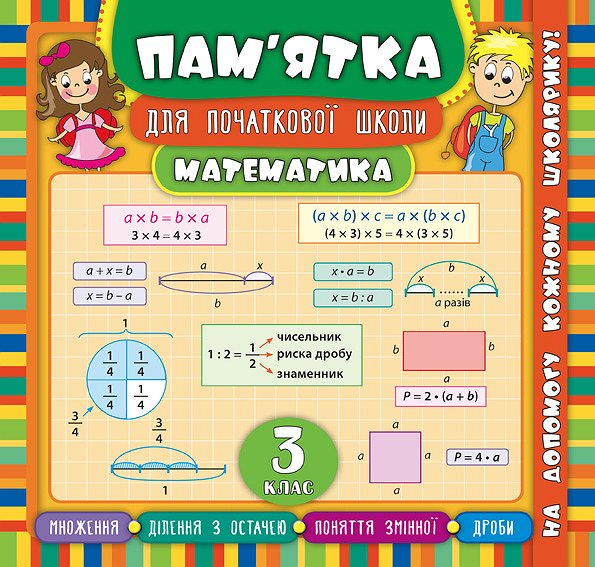 Пам’ятка для початкової школи. Математика. 3 клас - Vivat