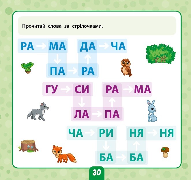 Маленький розумник. Читаємо слова. Від 5 років - Vivat