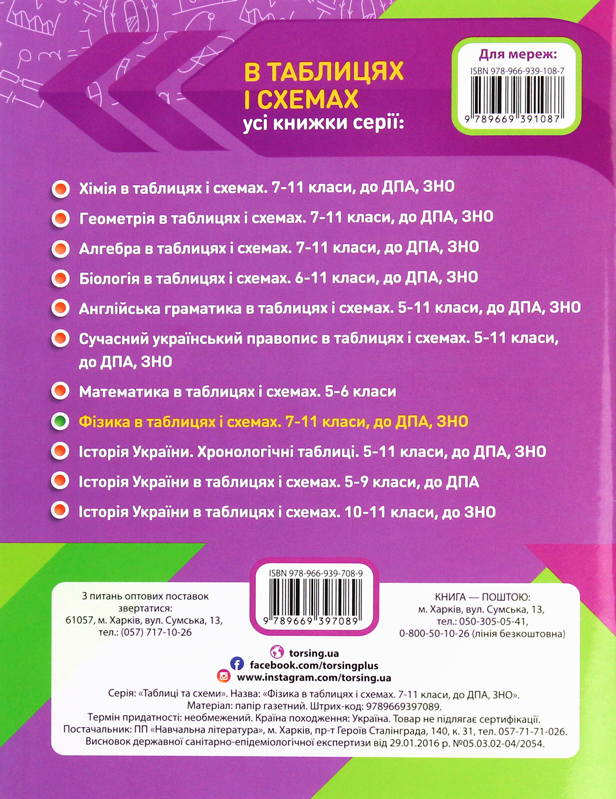 Фізика в таблицях і схемах. 7-11 класи. Допомога в підготовці до ЗНО ДПА - Vivat