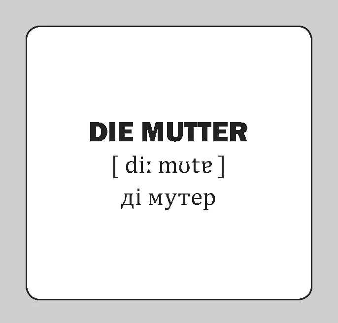 Сім'я / Die Familie. 17 карток - Vivat