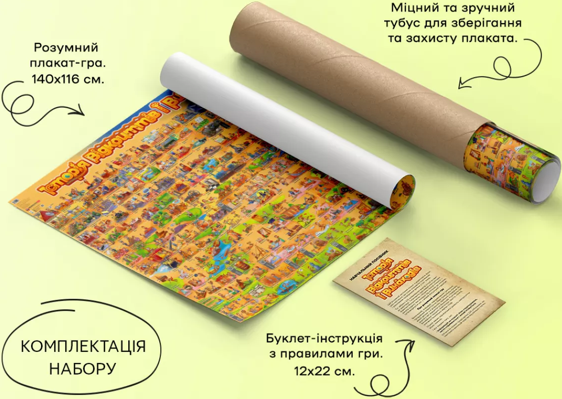 Розумний плакат-гра «Історія відкриттів і винаходів» - Vivat