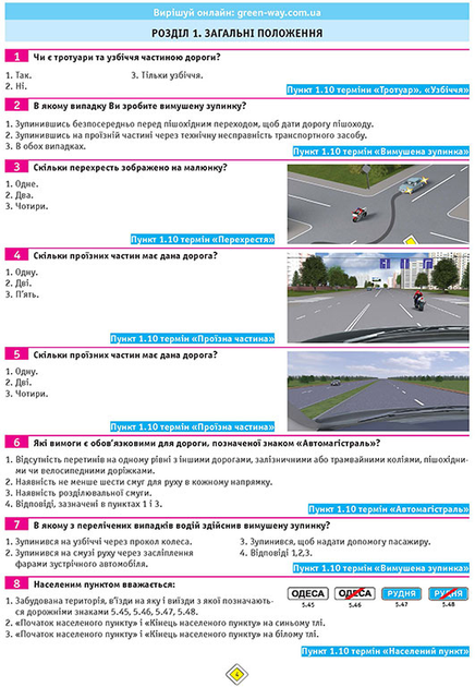 Тести за правилами дорожнього руху України - Vivat