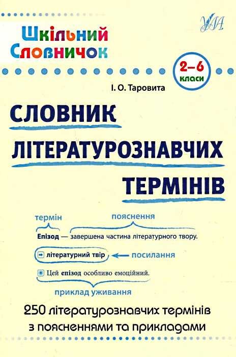 Шкільний словничок. Словник літературознавчих термінів. 2-6 класи - Vivat