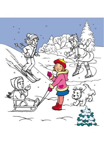 Улюблені розмальовки Діда Мороза. Новорічна карусель - Vivat